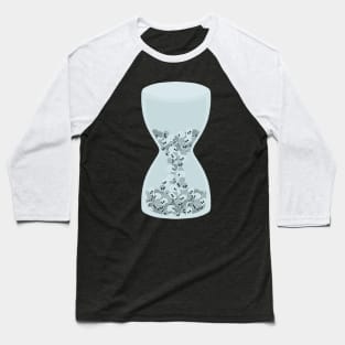 Time Is Running Out (Skulls In An Hourglass) Baseball T-Shirt